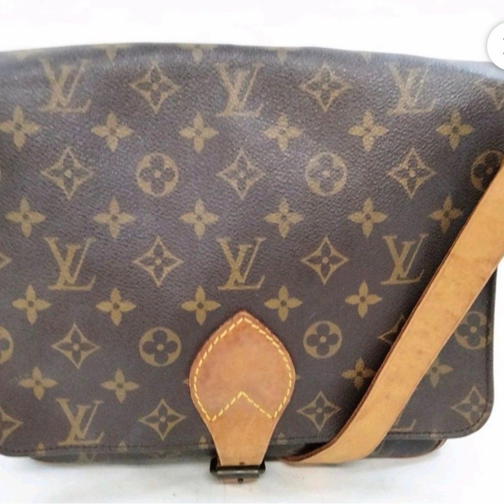 Louis Vuitton Monogram Cartouchiere Crossbody Bag – Vintage Authentic